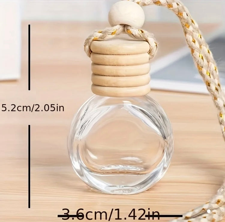 Hanging Reed Diffuser with Dried Flowers and Gemstones.